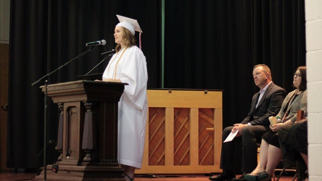 Pregnant teen barred from graduation gets her diploma in private ceremony