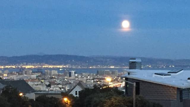 RAW: Sky Fox 2 captures supermoon rising