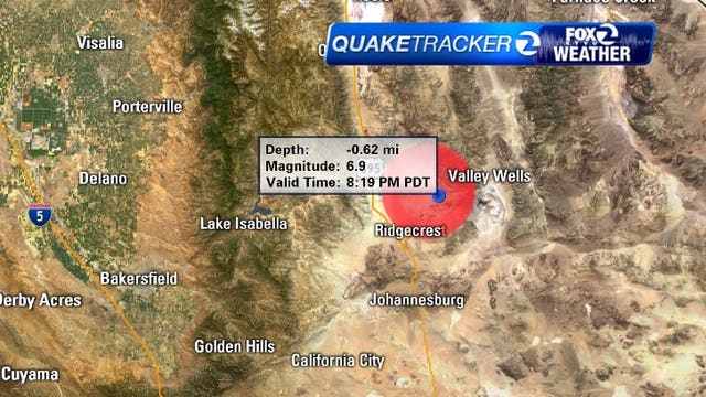 Magnitude 7.1 earthquake strikes the Ridgecrest area causing damage, injuries