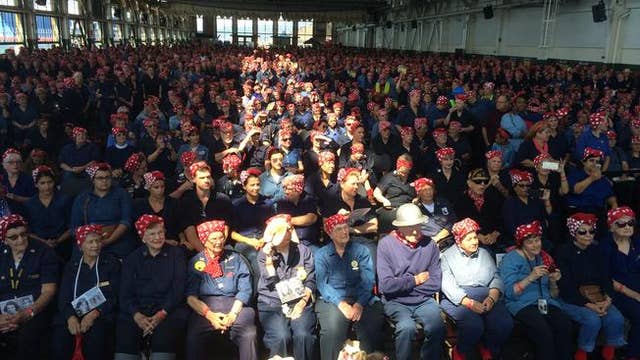 Rosie the Riveter dress-up contest aims for third world record in Richmond, Calif.
