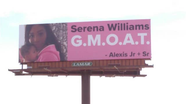Serena Williams' husband surprises her with billboards to celebrate her return to tennis