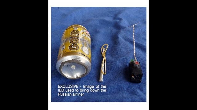 Islamic State releases picture of bomb it says downed Russian plane