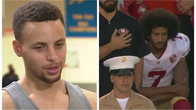 Steph Curry says he applauds Colin Kaepernick for taking a stand