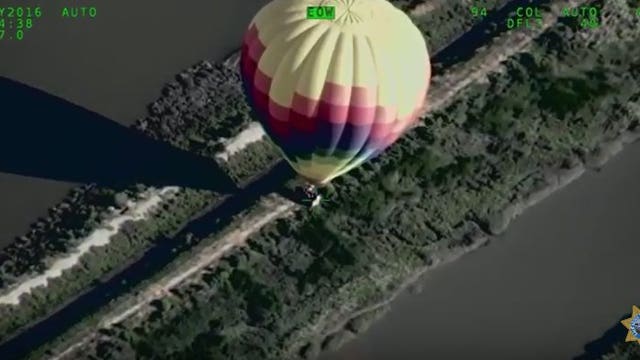 CHP assists stranded hot-air balloon passengers in Napa Co.