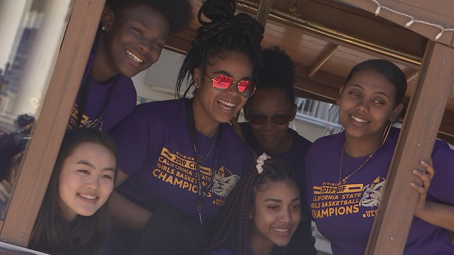 Pride on full display: Oakland parade for 2 state champion girls basketball teams