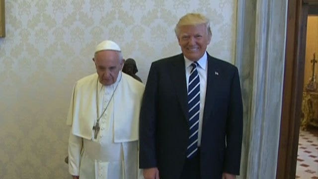 'We can use peace': Trump and Pope Francis meet