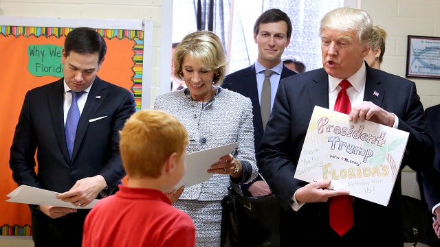 Trump visits private school in Orlando to promote school choice