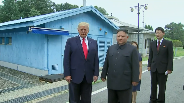 Trump becomes first sitting U.S. president to enter Korean Demilitarized Zone