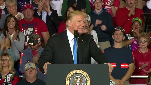 President Trump campaigns for GOP Congressman in Ky. race