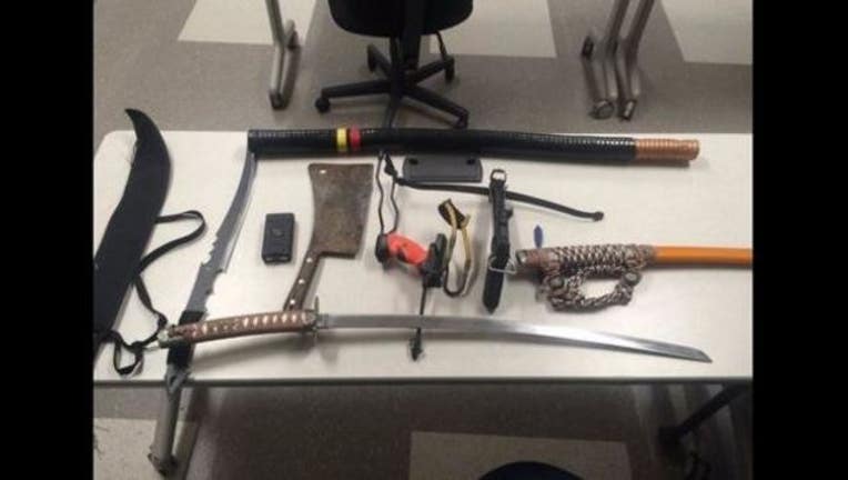 685b007f-Bizarre collection of weapons seized
