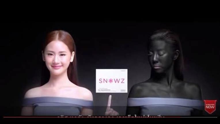 Skin whitening ad sparks outrage claiming