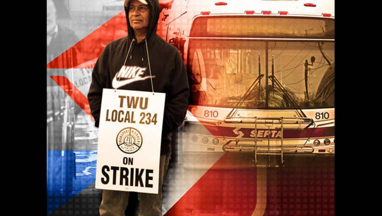 Transit Workers In Philadelphia On Strike
