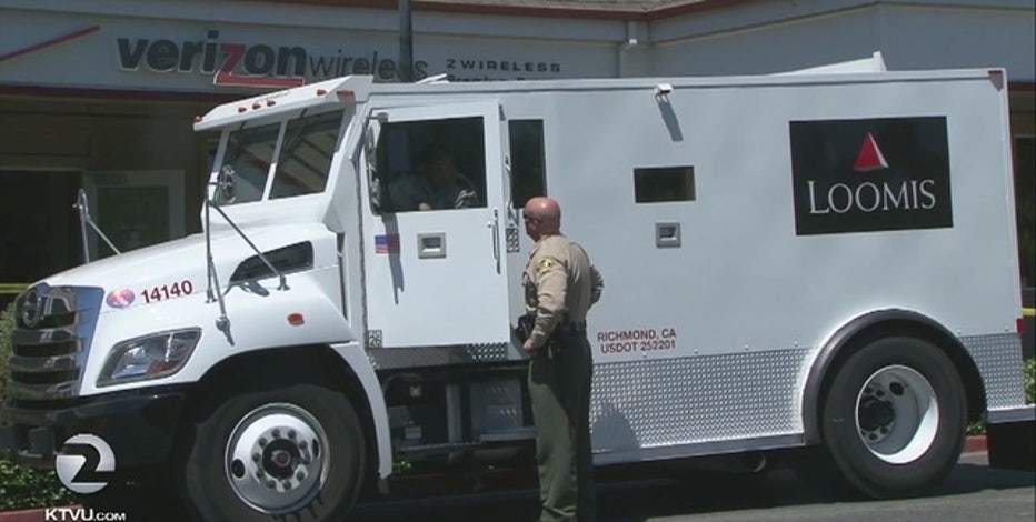 armored bank truck inside