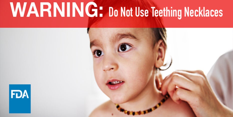 FDA warns about teething necklaces 
