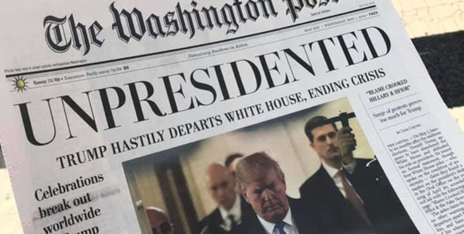 Fake editions of Washington Post handed out at DC locations