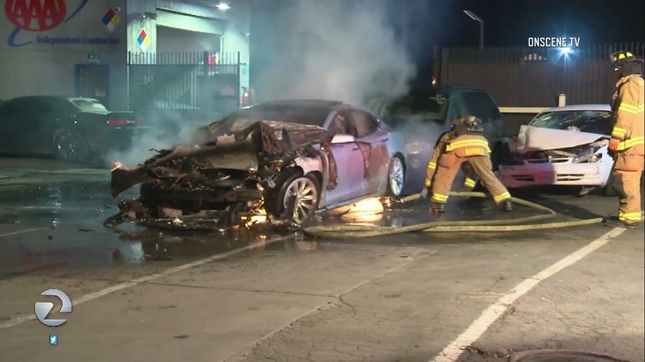 NTSB says electric vehicle battery fires pose great risks to 1st responders