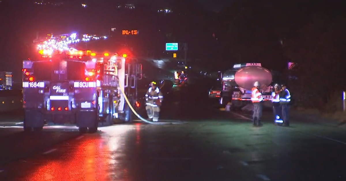 Major crash in Sunol with jackknifed big rig, fuel leak on I-680 | KTVU ...