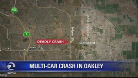 One killed in multiple-vehicle collision in Oakley