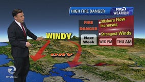 National Weather Service warns of more fire danger in the Bay Area this coming week