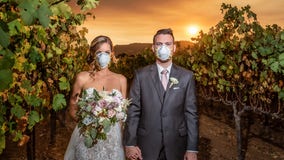 The backstory of the viral California wildfire wedding photo