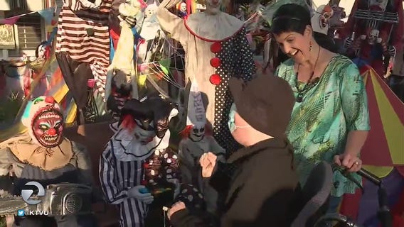 San Jose mother builds elaborate Halloween display for dying son