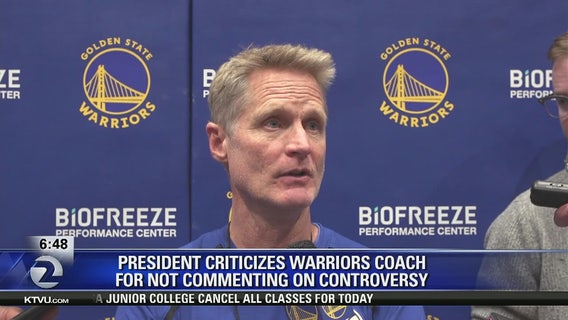 Trump mocks NBA coach Steve Kerr for China stance, calls him 'little boy'