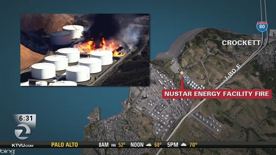 Officials eye explosion at Crockett fuel site after quake