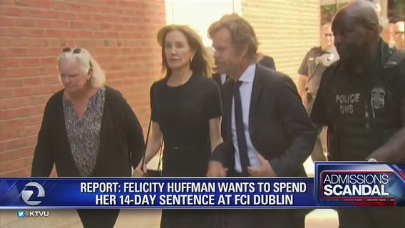 Felicity Huffman may spend 14-day sentence at Dublin prison
