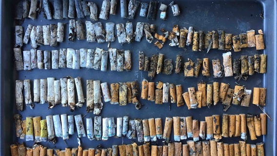 UCSF researchers sift through garbage in parking lots to find out what teens are inhaling