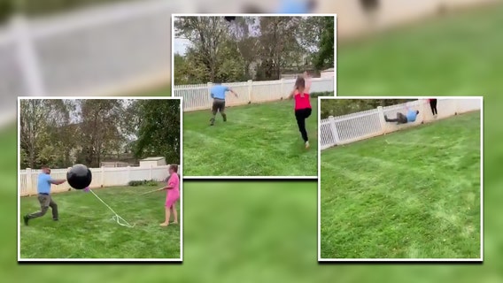 Gender reveal fails when couple can't pop balloon, which floats away