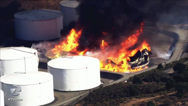 Fire officials contain stubborn Crockett energy facility fire, no injuries reported