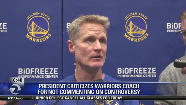 Trump mocks NBA coach Steve Kerr for China stance, calls him 'little boy'