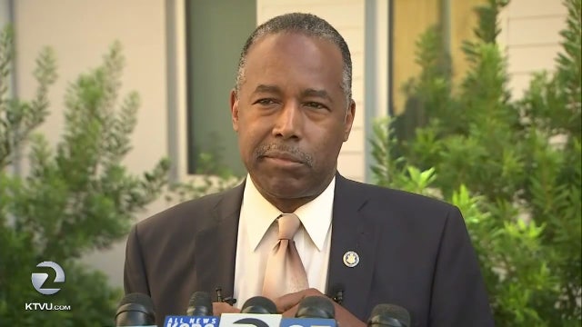 HUD Secretary Ben Carson says he wants to resolve CA's housing crisis