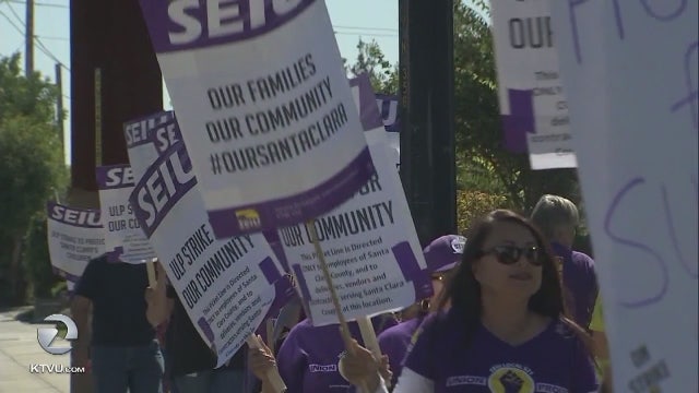 For the first time in 40 years, Santa Clara County workers go on strike