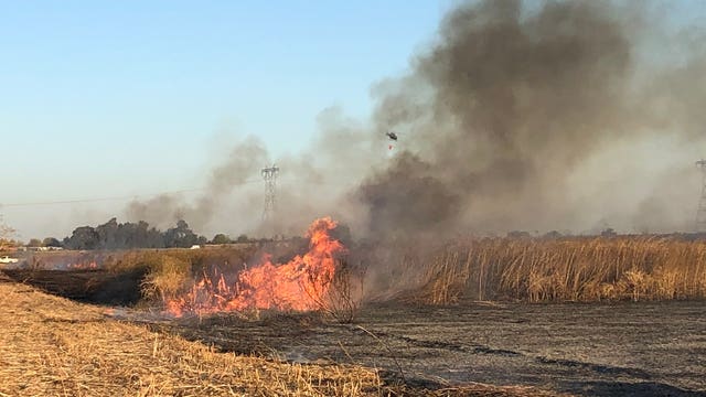 100-plus acres burn in grass fire in unincorporated Brentwood