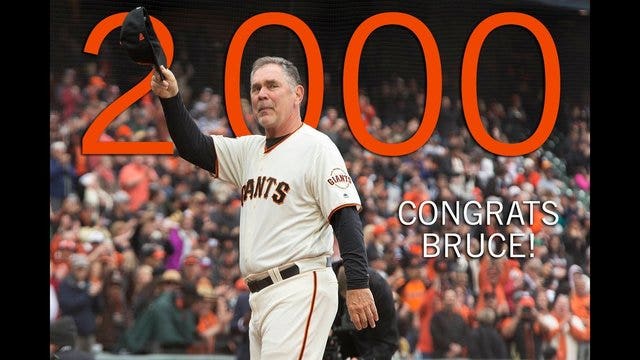 Giants rout Red Sox 11-3, giving Bochy 2,000th win