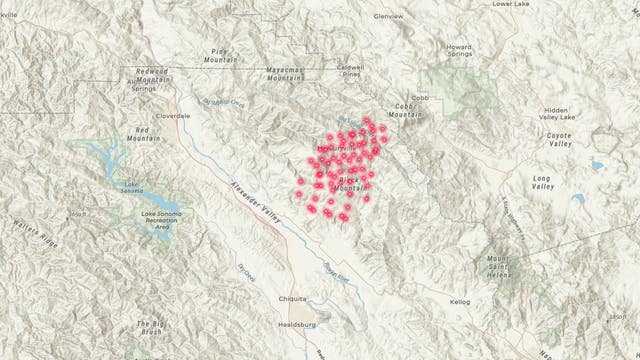 Interactive map: Live satellite images of the Kincade Fire
