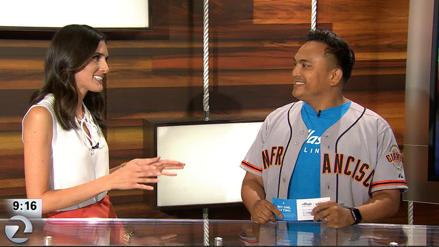 Popular airline tickets giveaway at Giants game