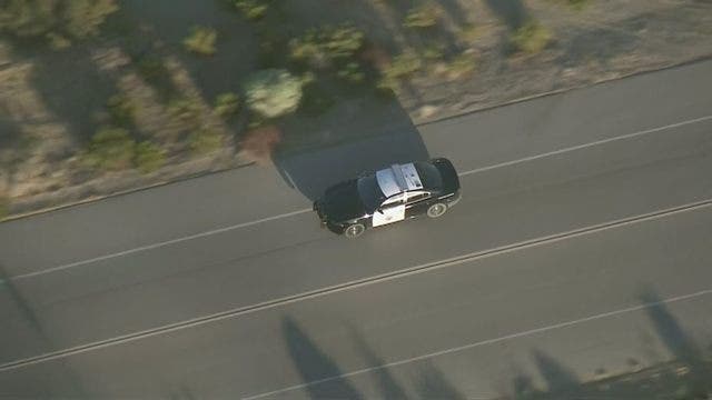 Police pursuing carjacked CHP cruiser in Tehachapi