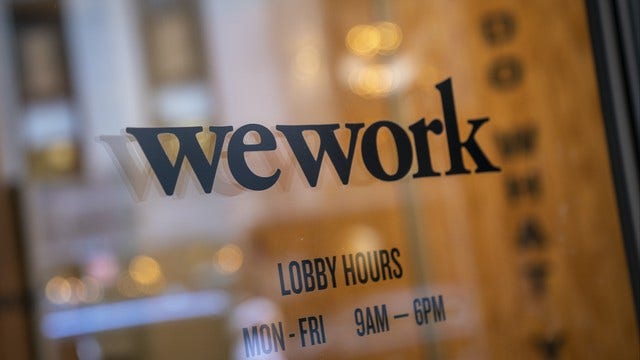 WeWork withdrawing its stock market IPO filing