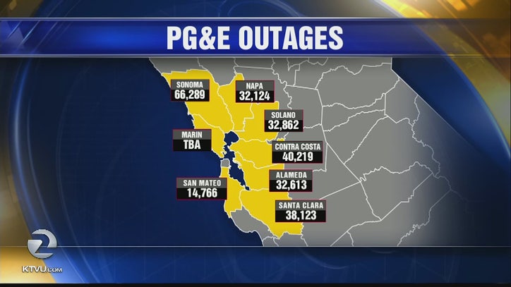 List of Bay Area counties PG&E power shutoffs likely to affect - KTVU San Francisco