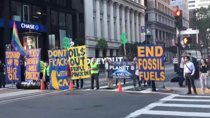 Climate Change Activists In San Francisco Call For Banks To Divest