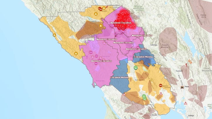 Mandatory evacuation order expands as out of control Kincade Fire grows ...