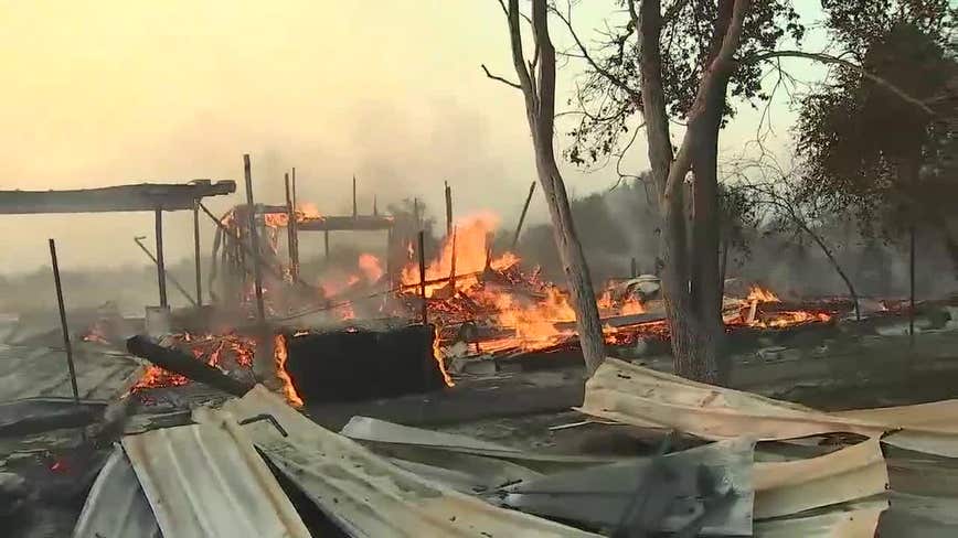 Wind drives Kincade Fire down to valley towns as acreage increases, containment drops