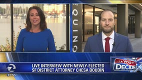 San Francisco's newly elected district attorney Chesa Boudin on KTVU's The Nine