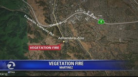 Fire crews contain 1-2 acre vegetation fire in Martinez