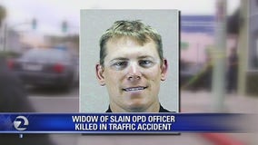 Wife of slain OPD officer killed in car crash