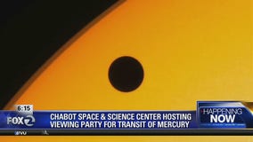 Mercury putting on rare show parading across the sun