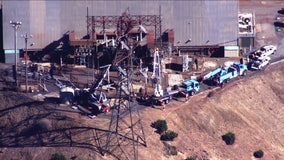 Crews working on PG&E transmission tower possibly linked to cause of Kincade Fire