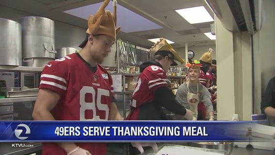 49ers kick off season of giving with Thanksgiving meal for those in need